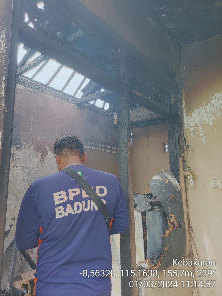 Kebakaran Dapur di Banjar Jumpayah, Desa Mengwitani, Kecamatan Mengwi Tanggal 03 Januari 2024